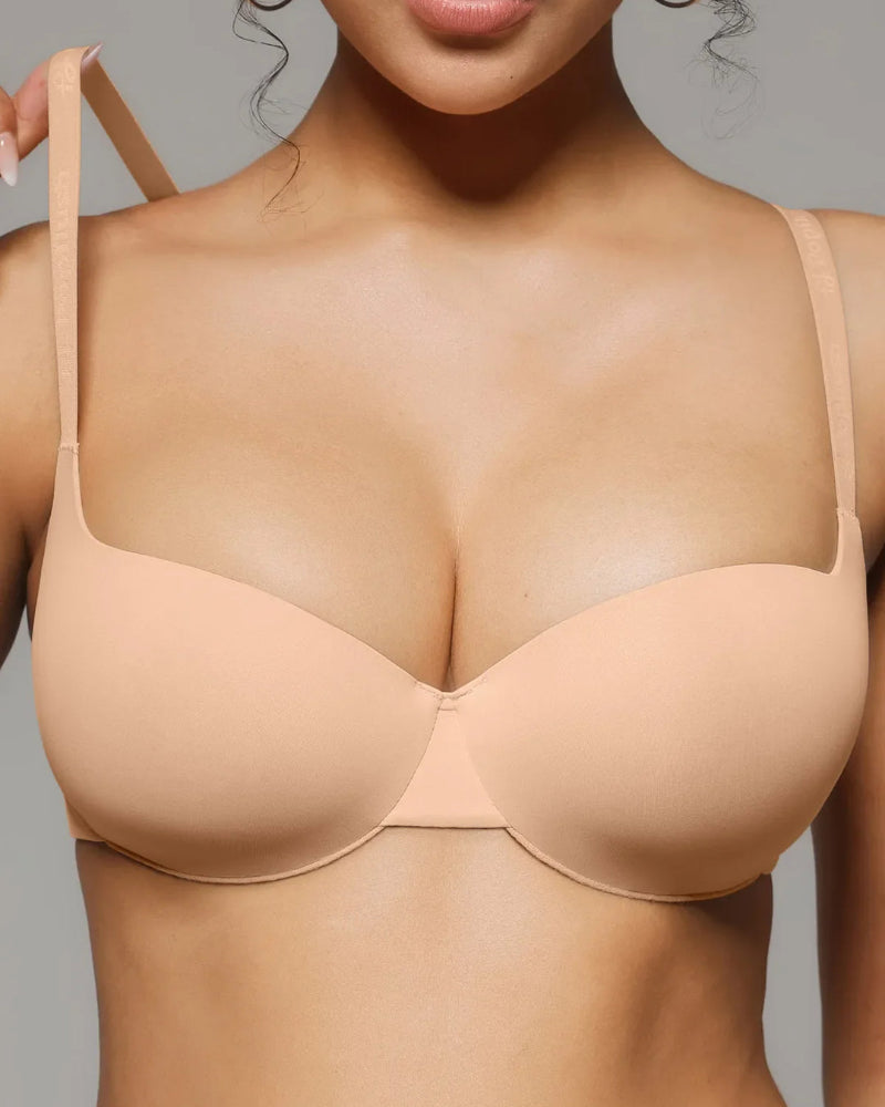 Seam-Free Push-Up T-Shirt Bra