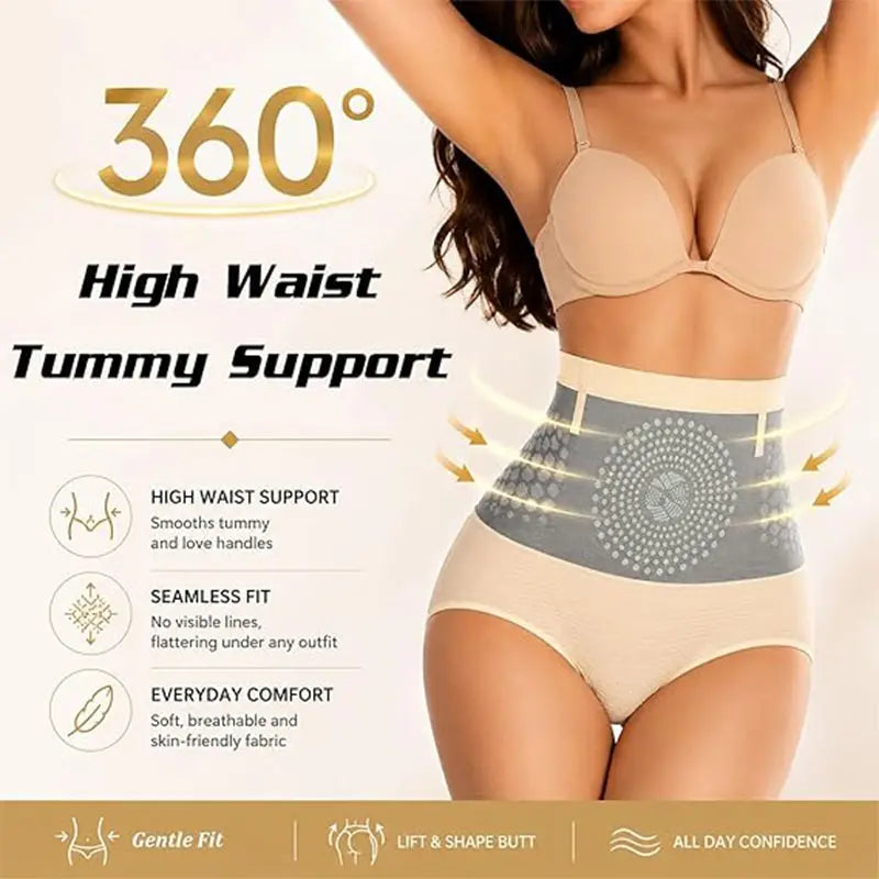 High-Waist Tummy Control Yoga Panties