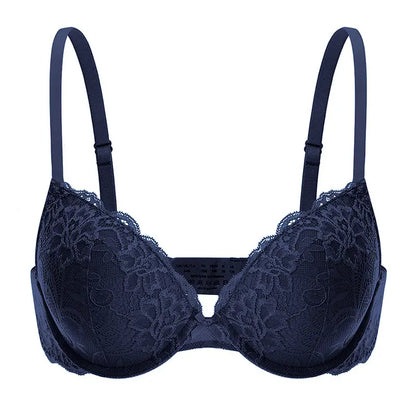 Full Coverage Floral Lace Support T-Shirt Bra