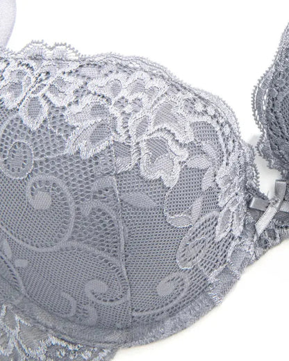 Full Coverage Floral Lace Support T-Shirt Bra