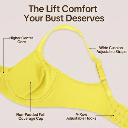 Full Coverage, Seamless Underwire Slimming Support