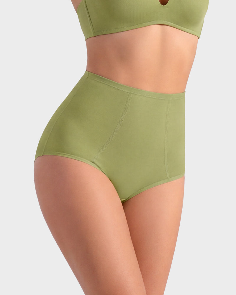 High-Waist Cotton Support Briefs for Women (4 Pack)