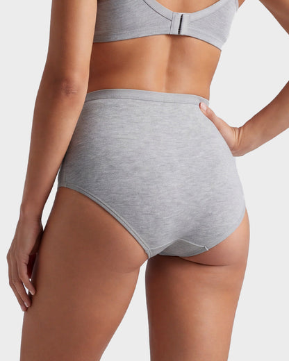 High-Waist Cotton Support Briefs for Women (4 Pack)