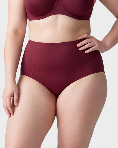 High-Waist Cotton Support Briefs for Women (4 Pack)