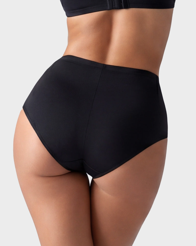 High-Waist Cotton Support Briefs for Women (4 Pack)