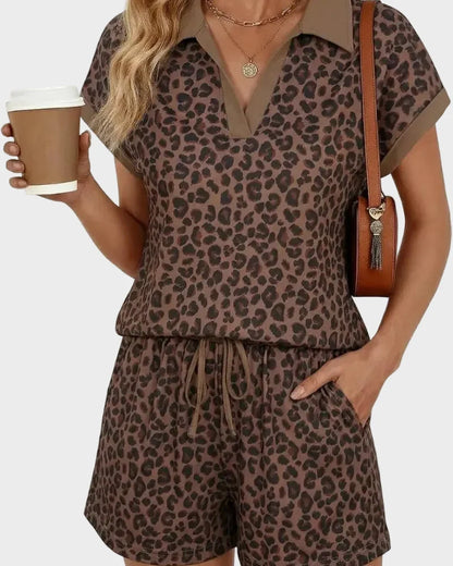 Women's Casual Top & Shorts Outfit