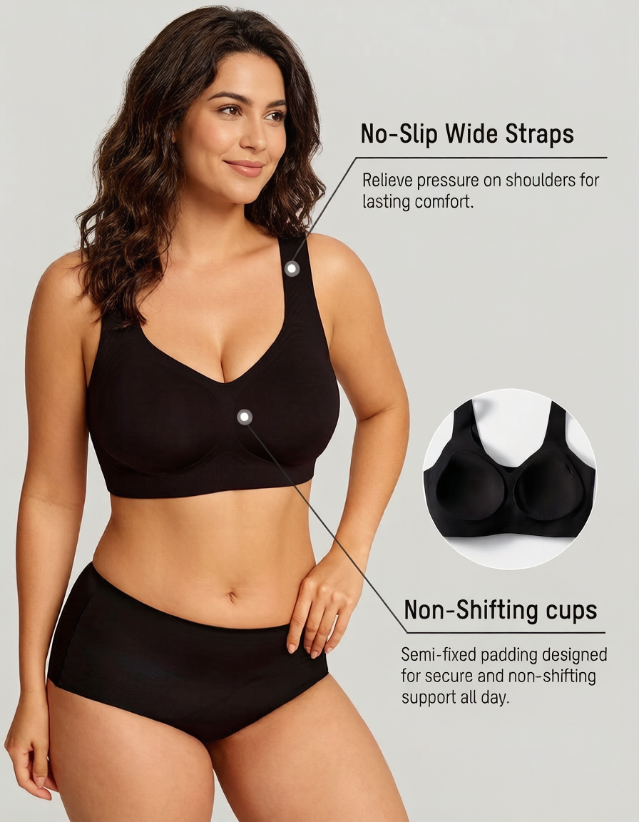 Lifting Wire-Free Antibacterial Jelly Bra