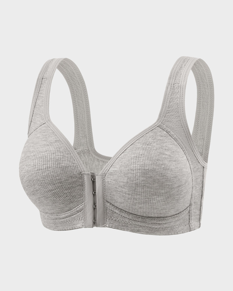 Front Closure Wireless Support Bra – Easy-On Design, Lift & All-Day Comfort