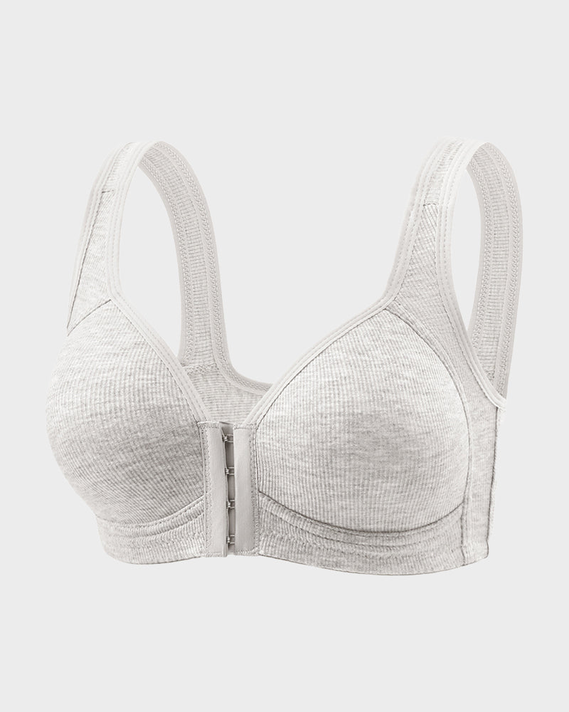 Front Closure Wireless Support Bra – Easy-On Design, Lift & All-Day Comfort