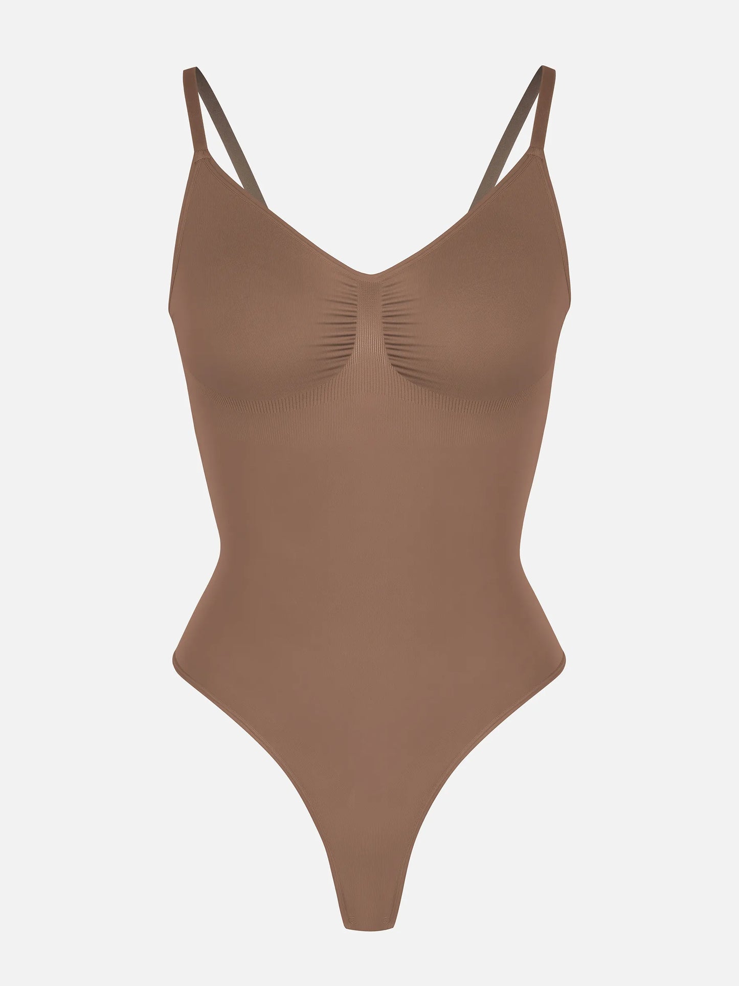 Seamless Covered Bust Jumpsuit Thong Bodysuit Fit