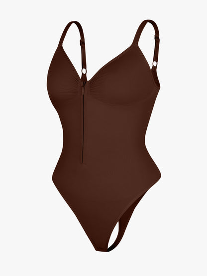 Shapecurve Tummy Control Seamless Zipper Shaping Bodysuit