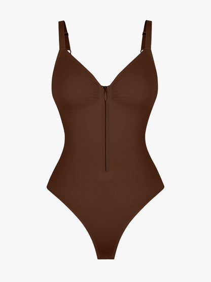 Shapecurve Tummy Control Seamless Zipper Shaping Bodysuit