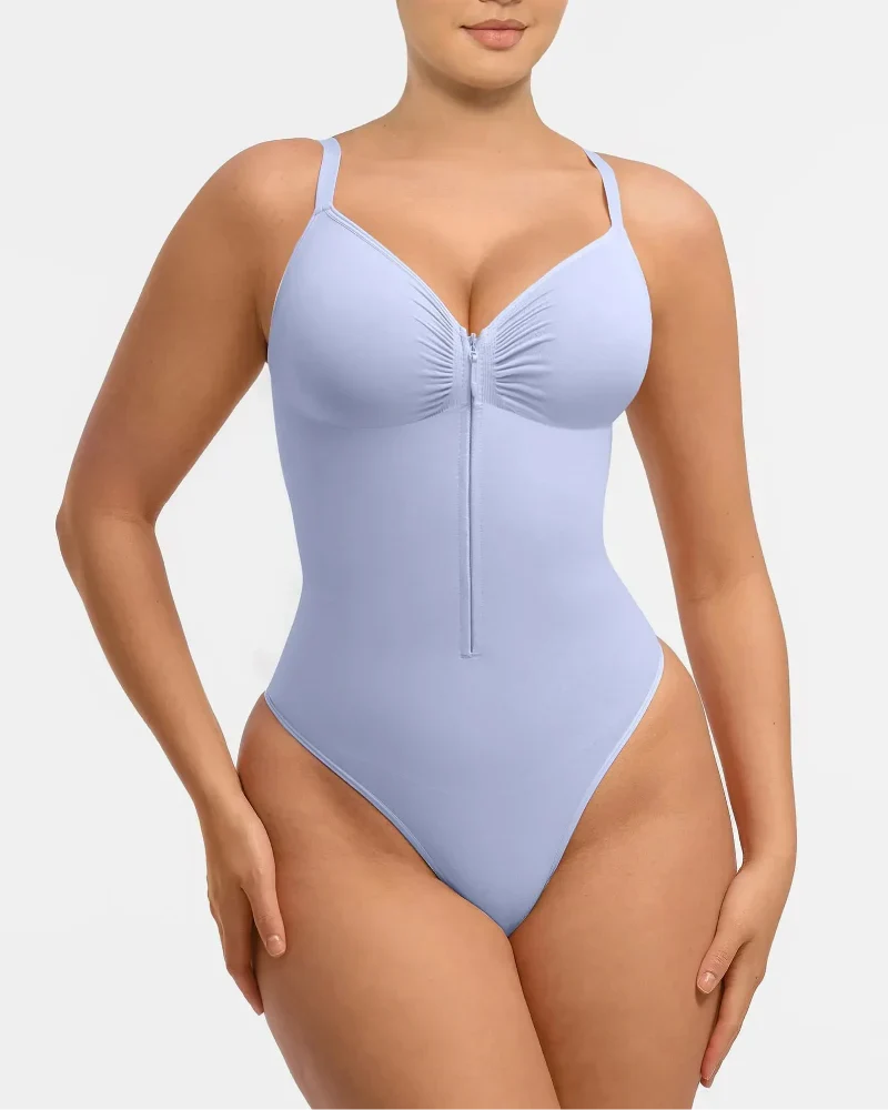 Shapecurve Tummy Control Seamless Zipper Shaping Bodysuit