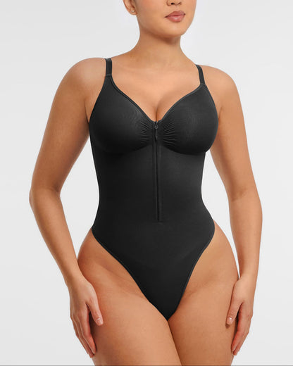 Shapecurve Tummy Control Seamless Zipper Shaping Bodysuit