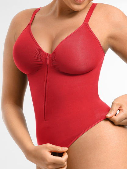 Shapecurve Tummy Control Seamless Zipper Shaping Bodysuit