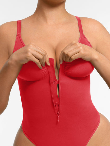 Shapecurve Tummy Control Seamless Zipper Shaping Bodysuit