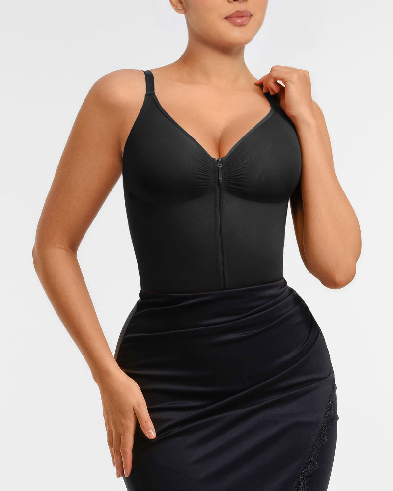 Shapecurve Tummy Control Seamless Zipper Shaping Bodysuit