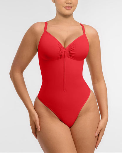 Shapecurve Tummy Control Seamless Zipper Shaping Bodysuit