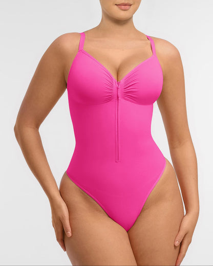 Shapecurve Tummy Control Seamless Zipper Shaping Bodysuit