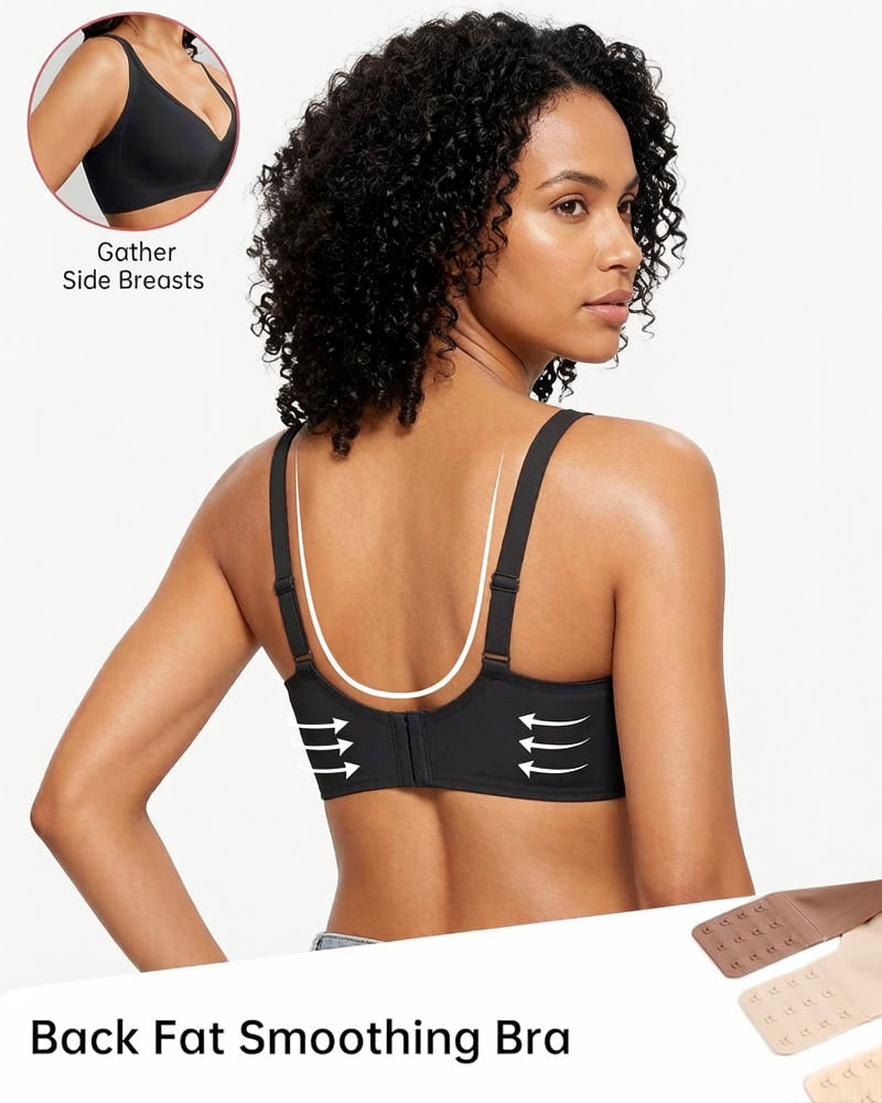 Deep V Seamless Wireless Push Up Bras for Women