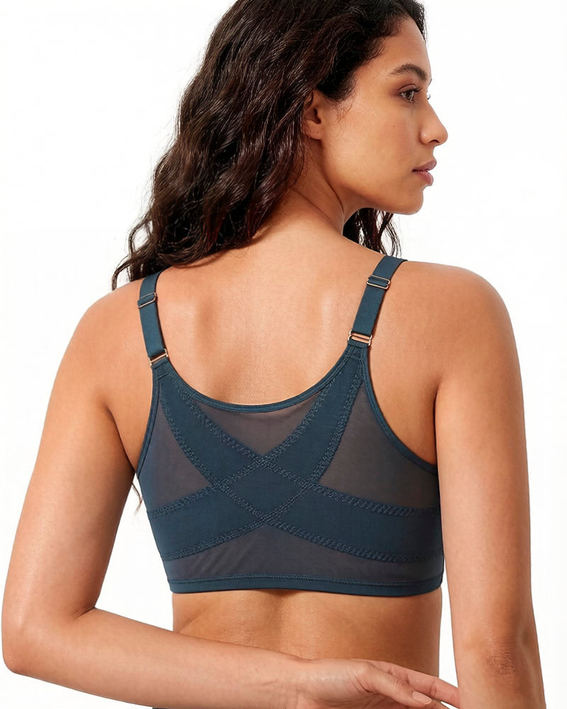 All-Day Comfort Front Closure Mesh Bra