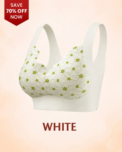 Seamless Wire-Free Push-Up Bra with Full Coverage Support