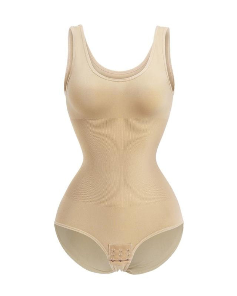 Women Seamless Round Neck Tummy Control Bodysuit