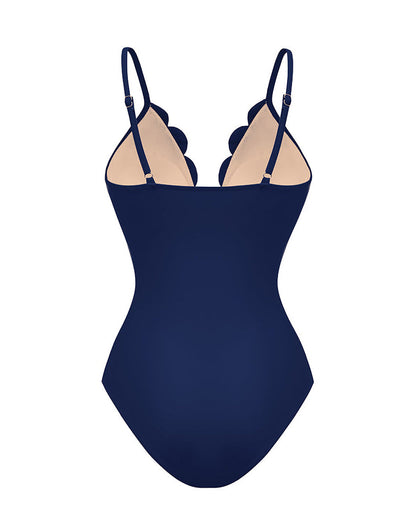 Shapecurve® Flower Hollow One Piece Swimsuit and Skirt