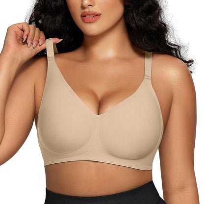 Seamless Deep V Push-Up Wireless Bra For Women