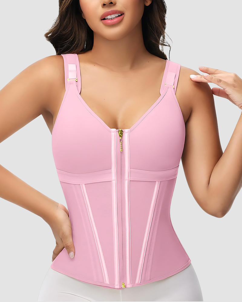 Double Layer Tummy Control Shaper with Bra