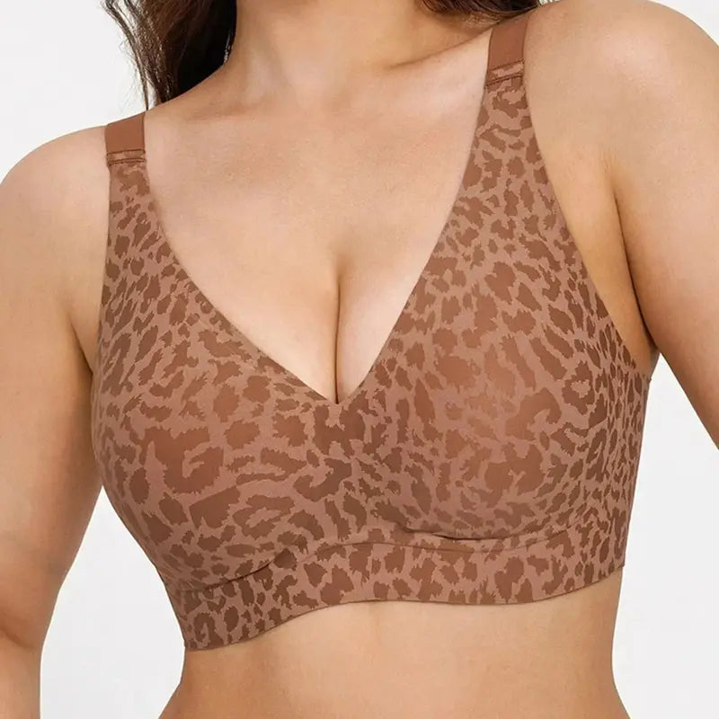 Deep V Seamless Wireless Push Up Bras for Women