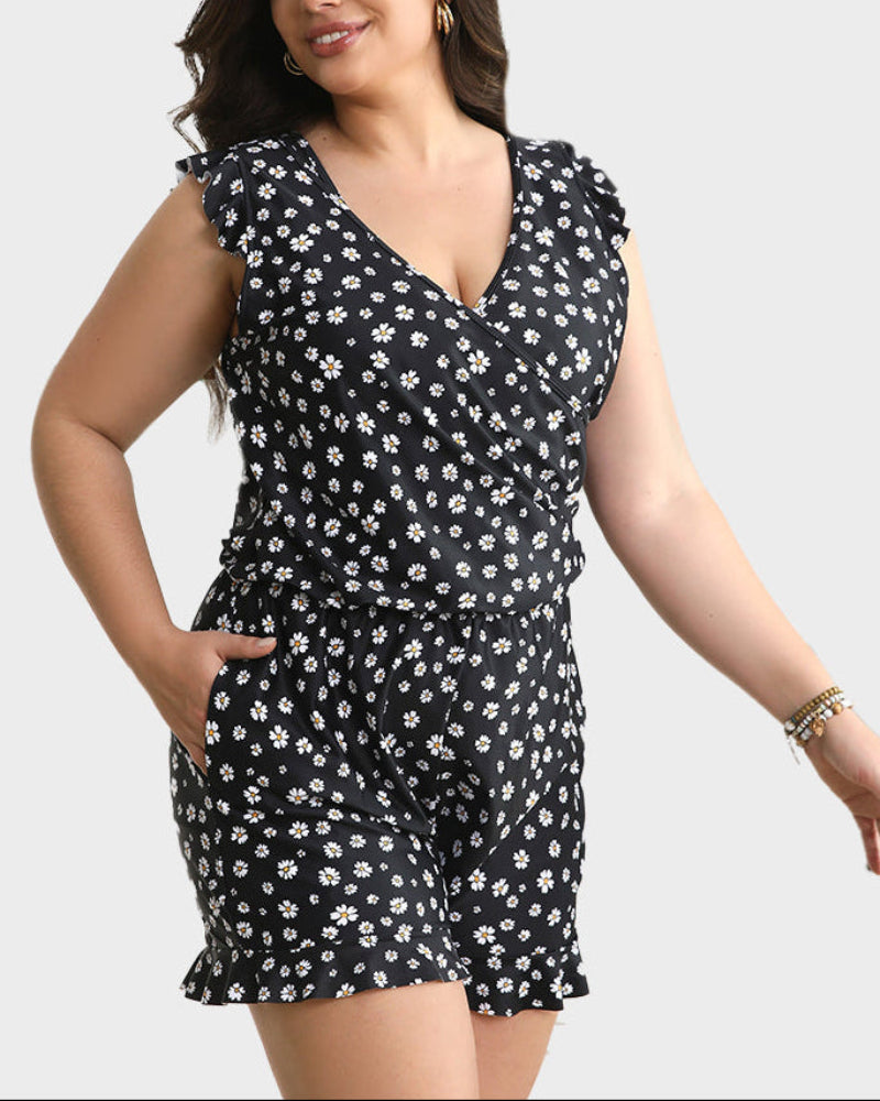 Built-in Bra Swim Romper