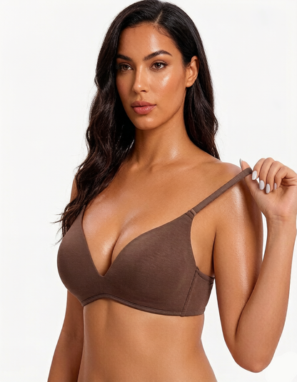 Wire-Free Cotton Lift T-Shirt Bra