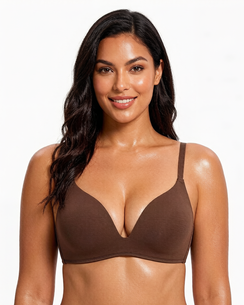 Wire-Free Cotton Lift T-Shirt Bra