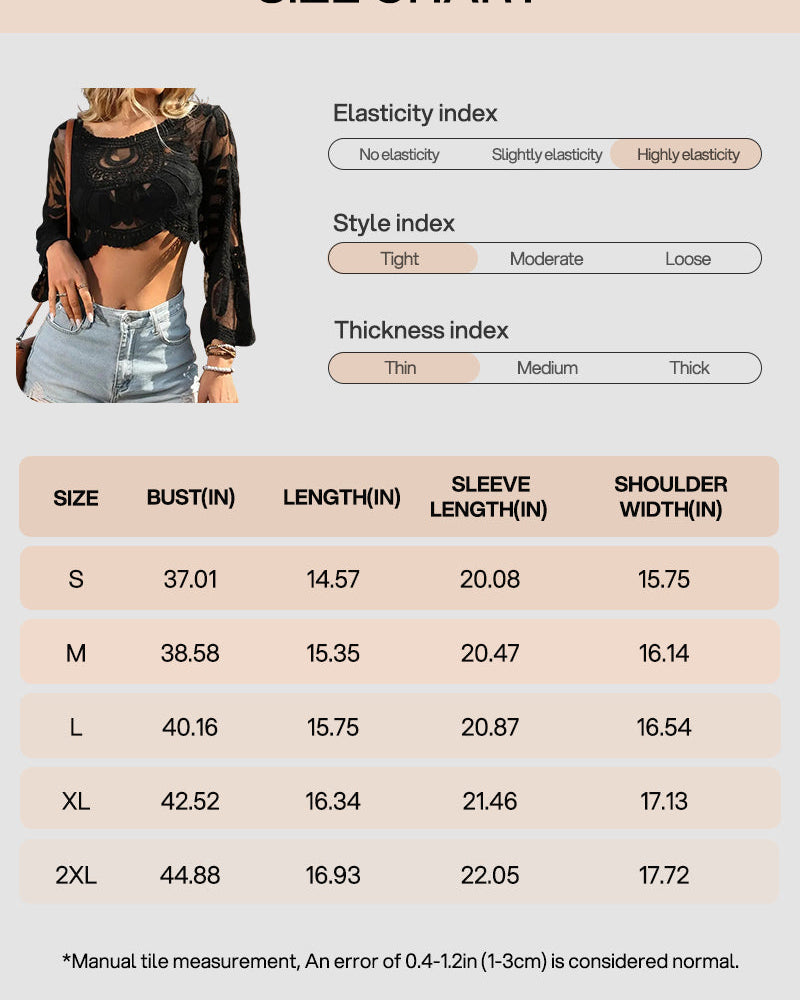 Women’s Floral Embroidery Sheer Beach Cover-Up