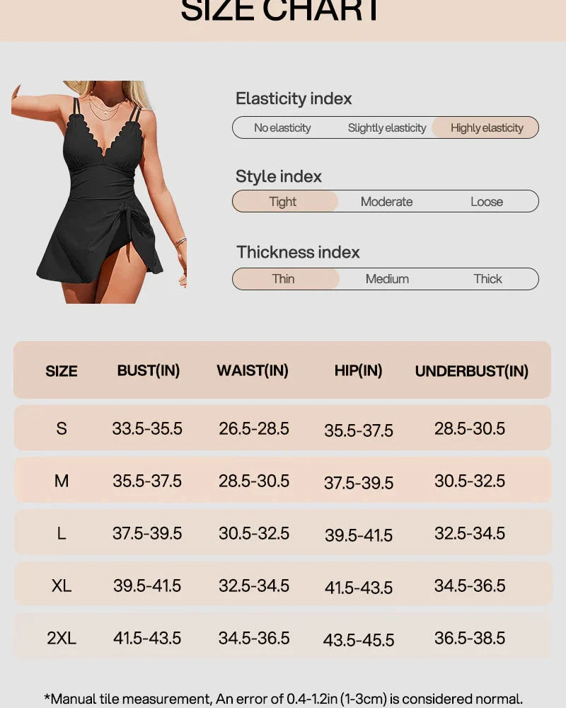 Women’s Tummy Control One-Piece Swimdress