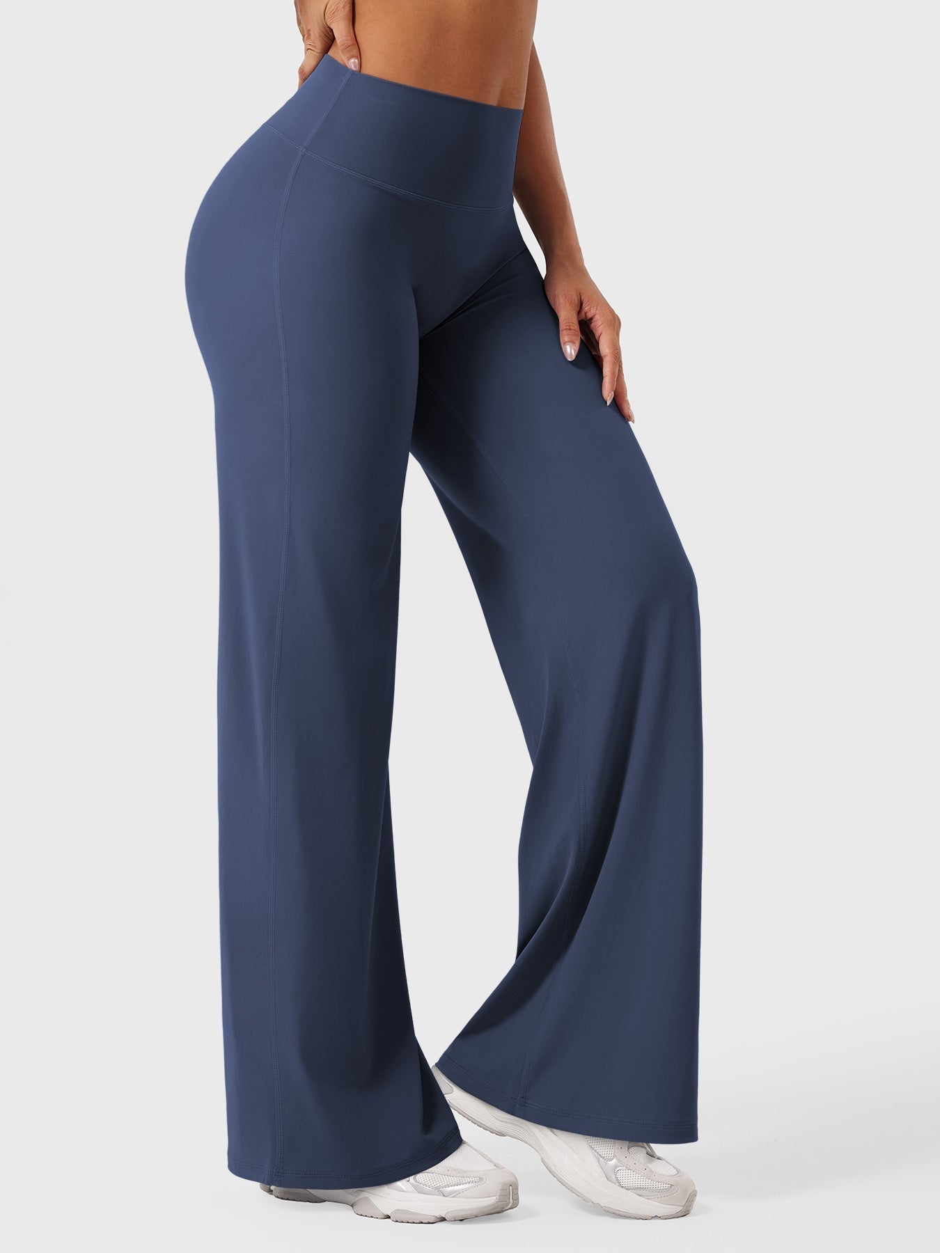 Leggings High-Waist Straight-Leg No Front Seam Buttery Soft Gym Yoga Pants for Women Fitness Tights